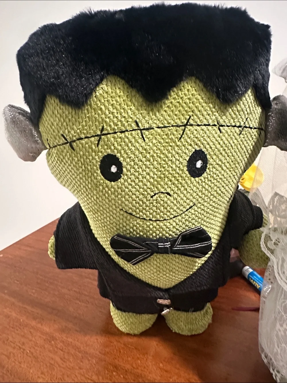 New Plush Frankenstein Bride & Groom Set - Green Plush Dolls